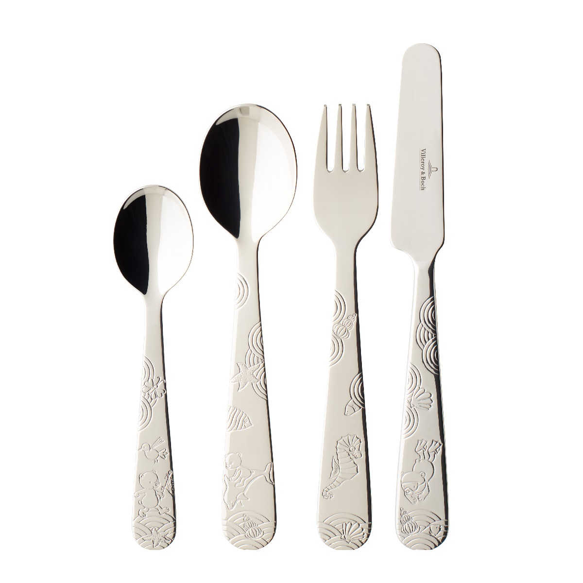 Villeroy & Boch Happy as a Bear - 18/10 Edelstahl Kinderbesteck Set 4-tlg.