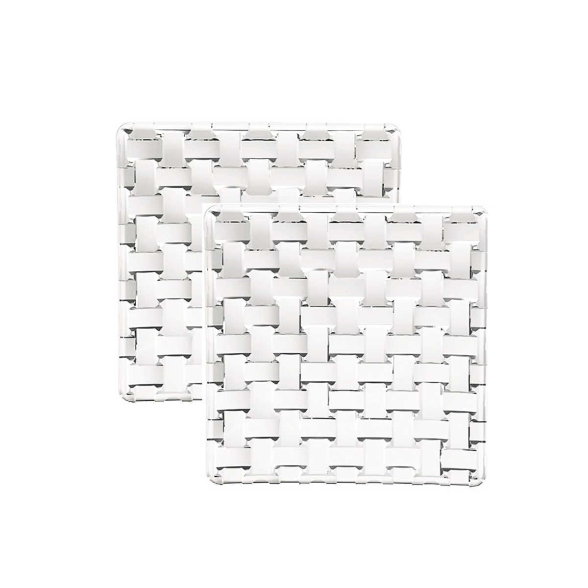 Nachtmann Bossa Nova Square glass plate set 2 pcs 14x14x1.6 cm
