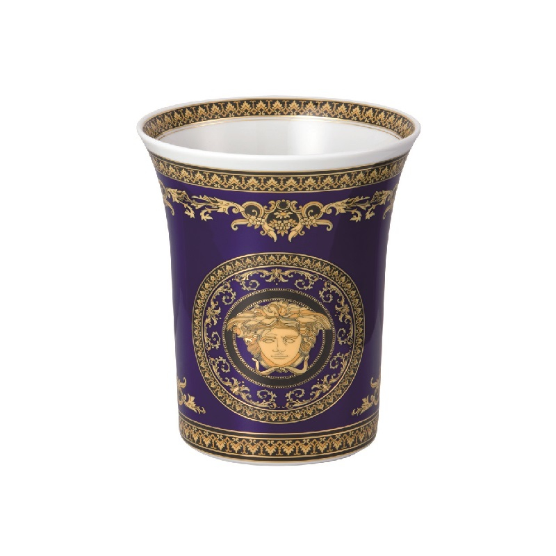 Rosenthal meets Versace Medusa blue Vase 18 cm