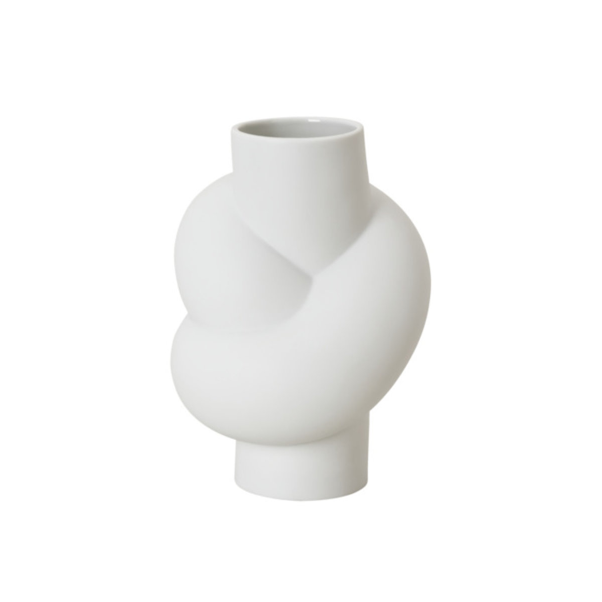 Rosenthal Midi-Vasen Vase Node weiß matt 14 cm Midi-Vasen 14628-100102-26014