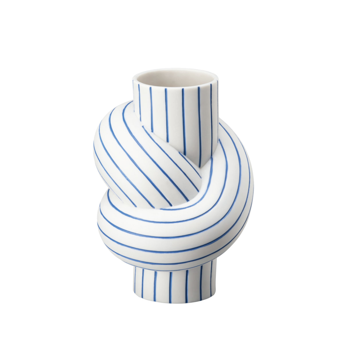 Rosenthal Miniature Vases Node Stripes Blueberry 12 cm