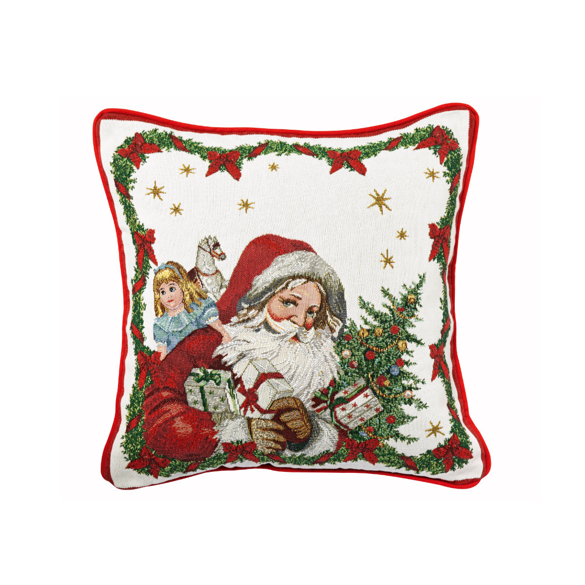 Villeroy & Boch Toy's Fantasy Gobelin Kissen Santa 45x45 cm
