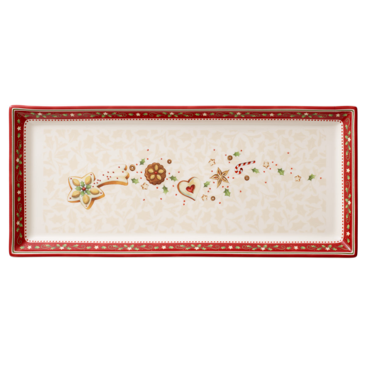 Villeroy & Boch Winter Bakery Delight Kuchenplatte rechteckig - Sternschnuppe 39x17 cm