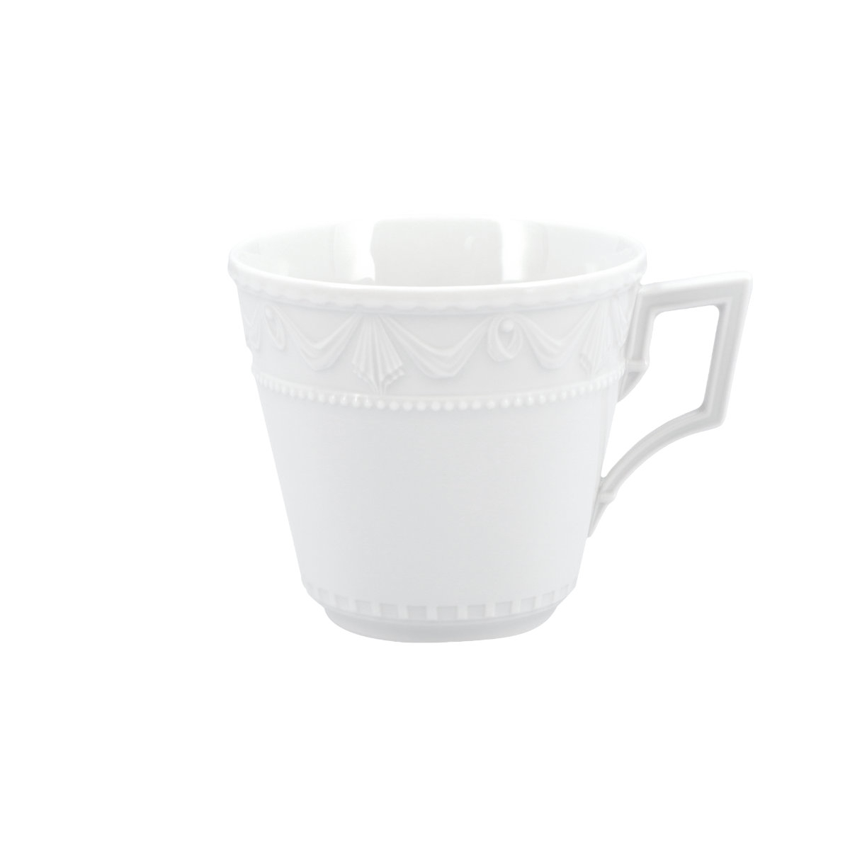 KPM Berlin KPM Kurland Weiß Kaffee Obertasse 0,15 L Kurland Weiß 15502100