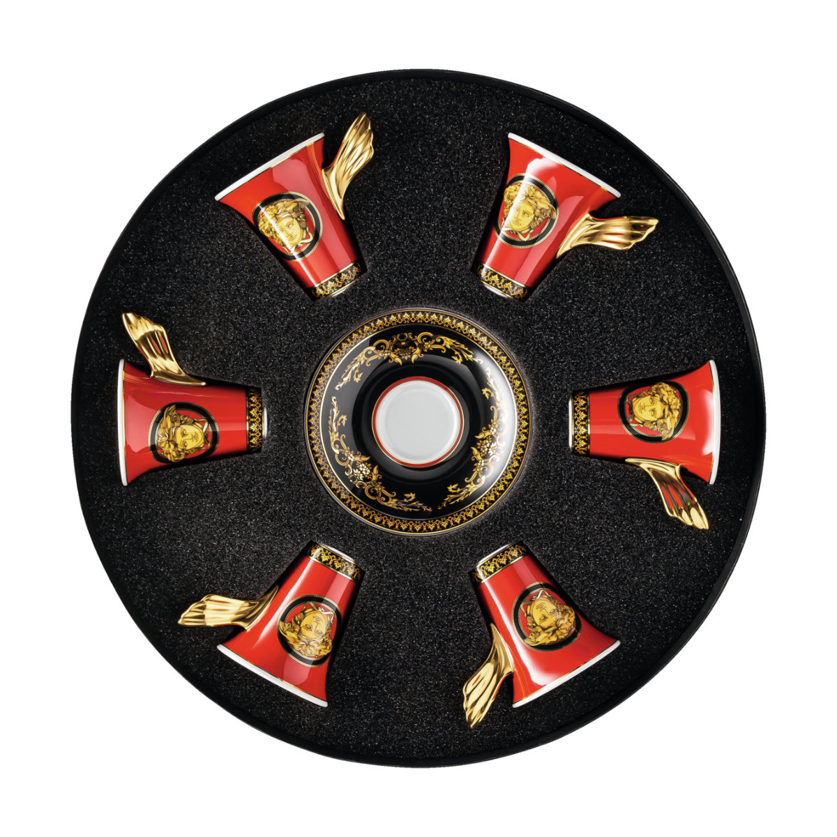 Rosenthal meets Versace Ikarus Medusa Set of 6 espresso/moka cups