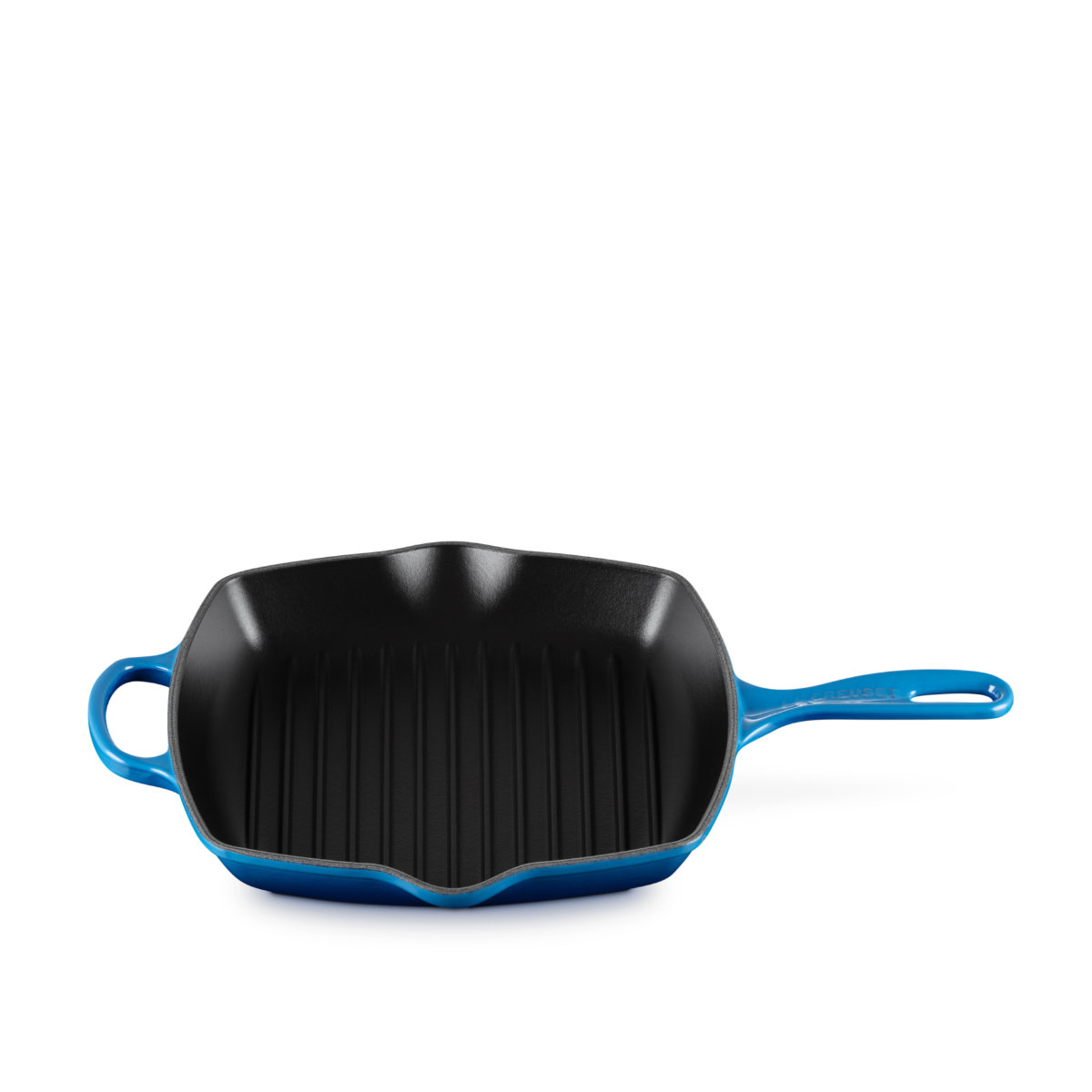 Le Creuset Grillpfannen und Grillplatten Grillpfanne quadratisch Azure Blue 26 cm