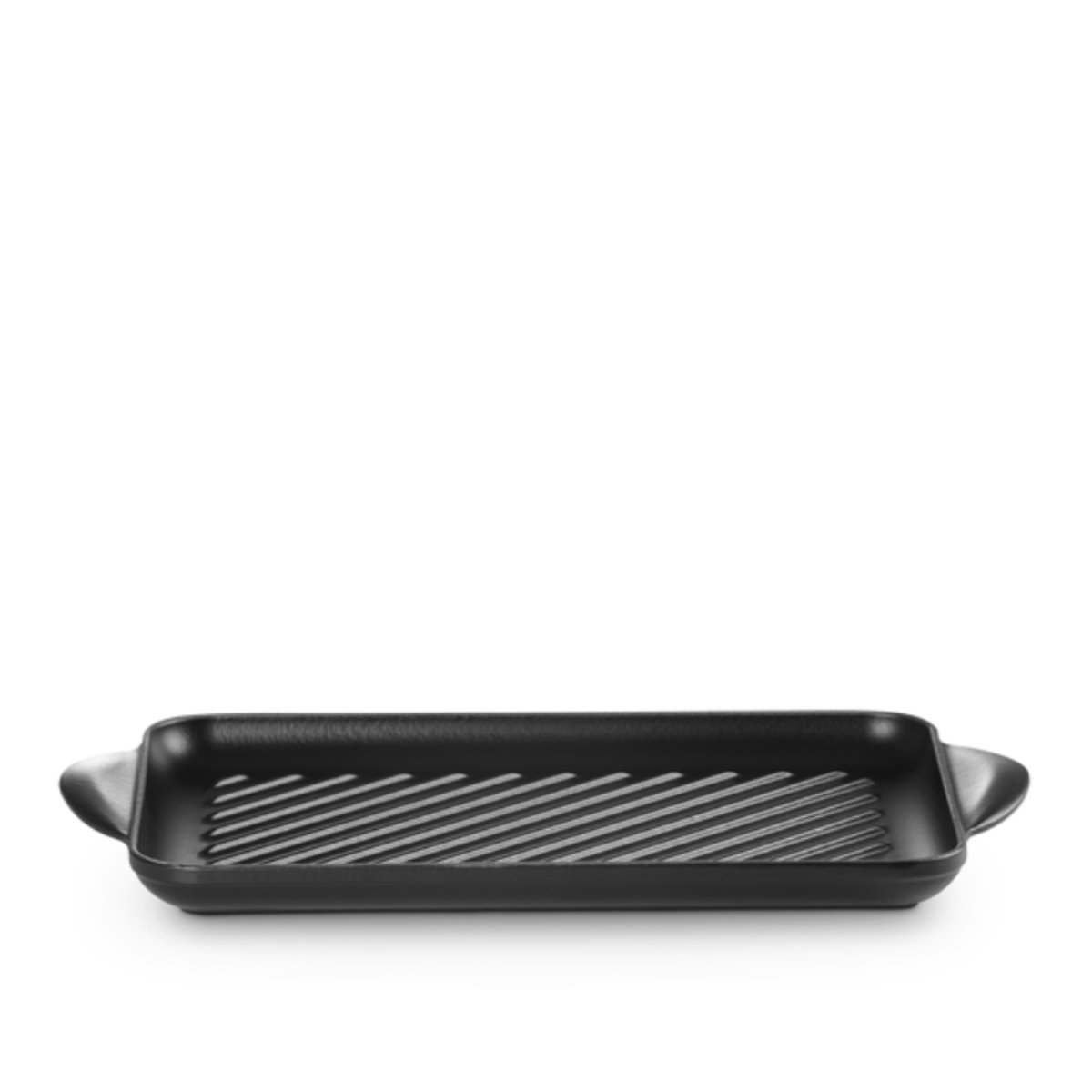Le Creuset Grillpfannen und Grillplatten Rechteckige Grillplatte Schwarz 32 cm