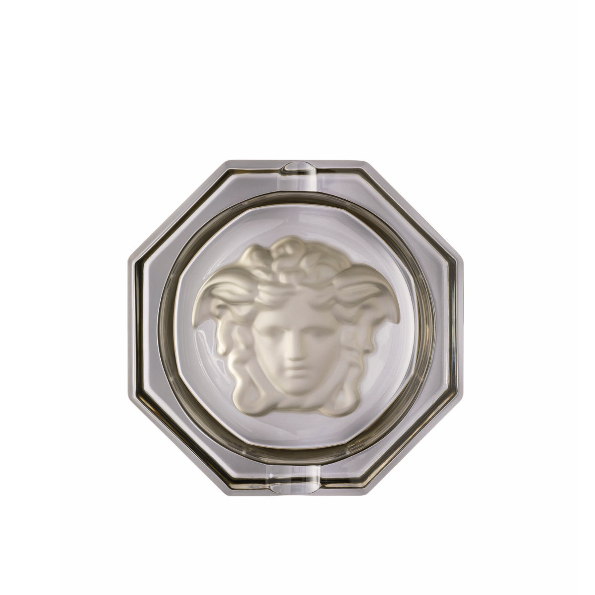 Rosenthal meets Versace Medusa Lumiere Haze Пепельница стекло серый d: 16 cm