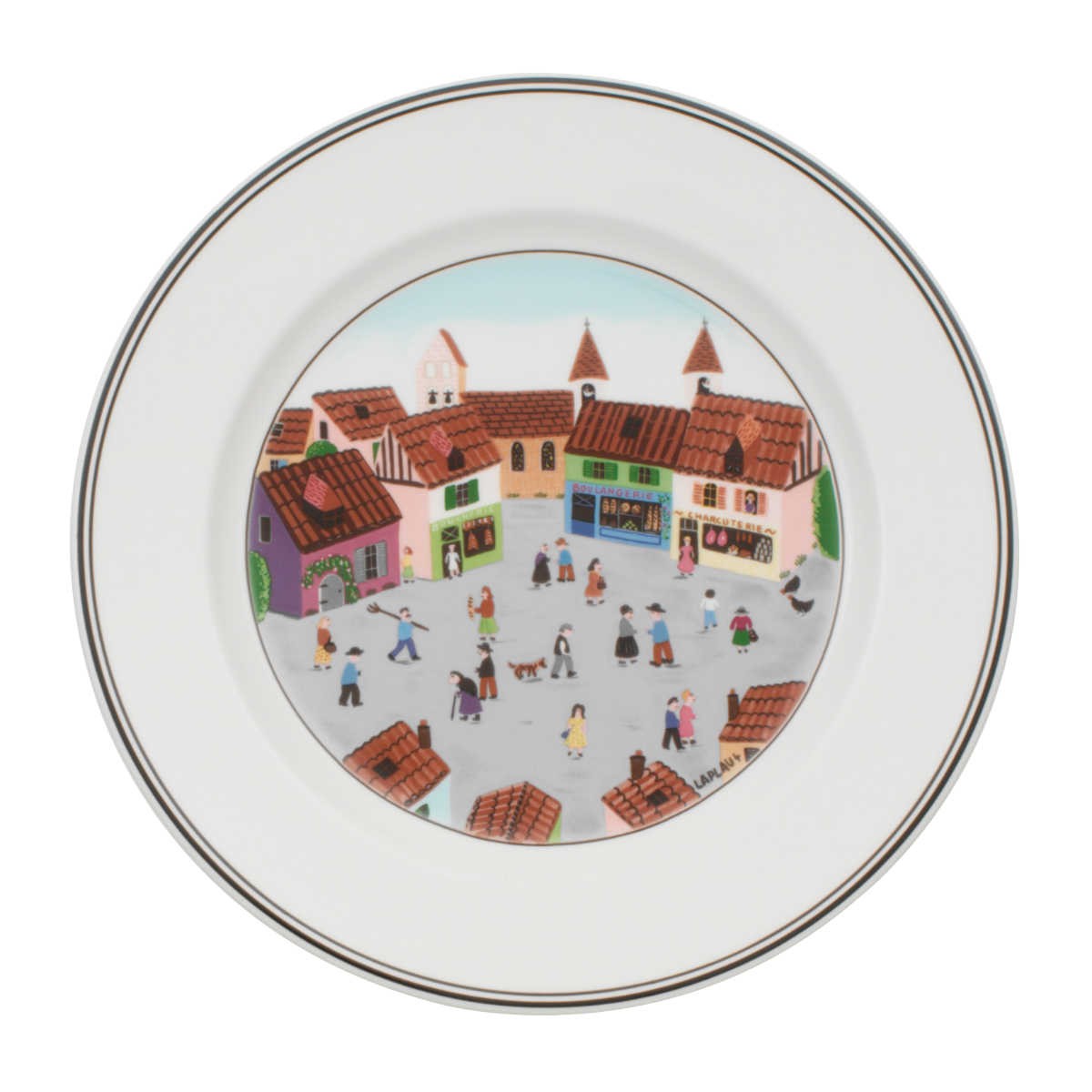 Villeroy & Boch Design Naif Breakfast plate Village 21 cm