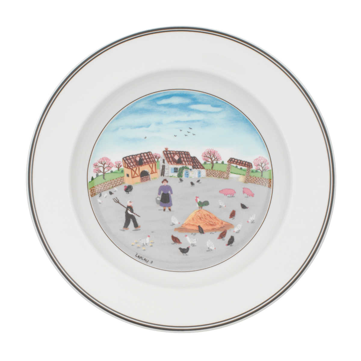 Villeroy & Boch Design Naif Soup plate Chicken yard 21 cm