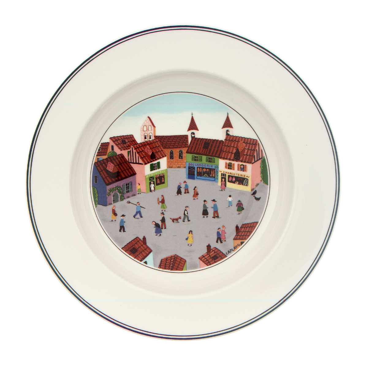Villeroy & Boch Design Naif Soup plate Village 21 cm