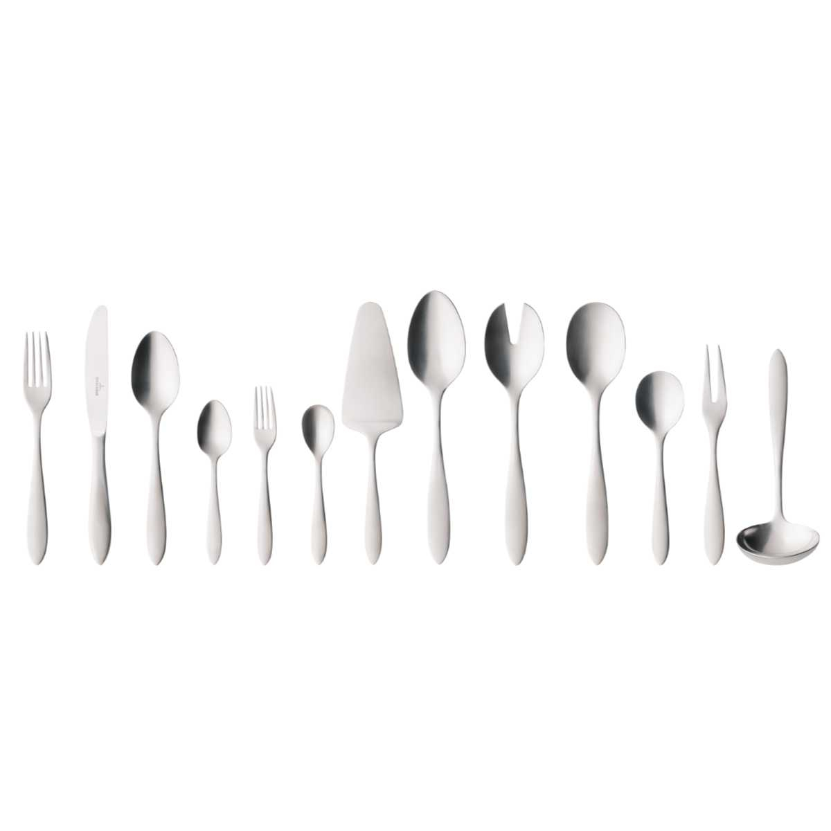 Villeroy & Boch Arthur gebürstet - 18/10 Edelstahl Tafelbesteck Set 68-tlg.