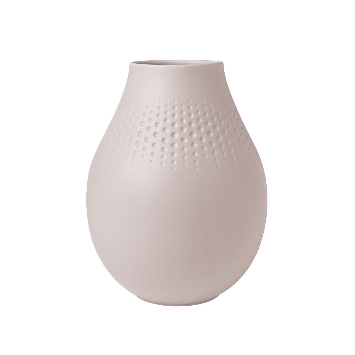Villeroy & Boch Manufacture Collier Beige Vase Perle hoch 20 cm