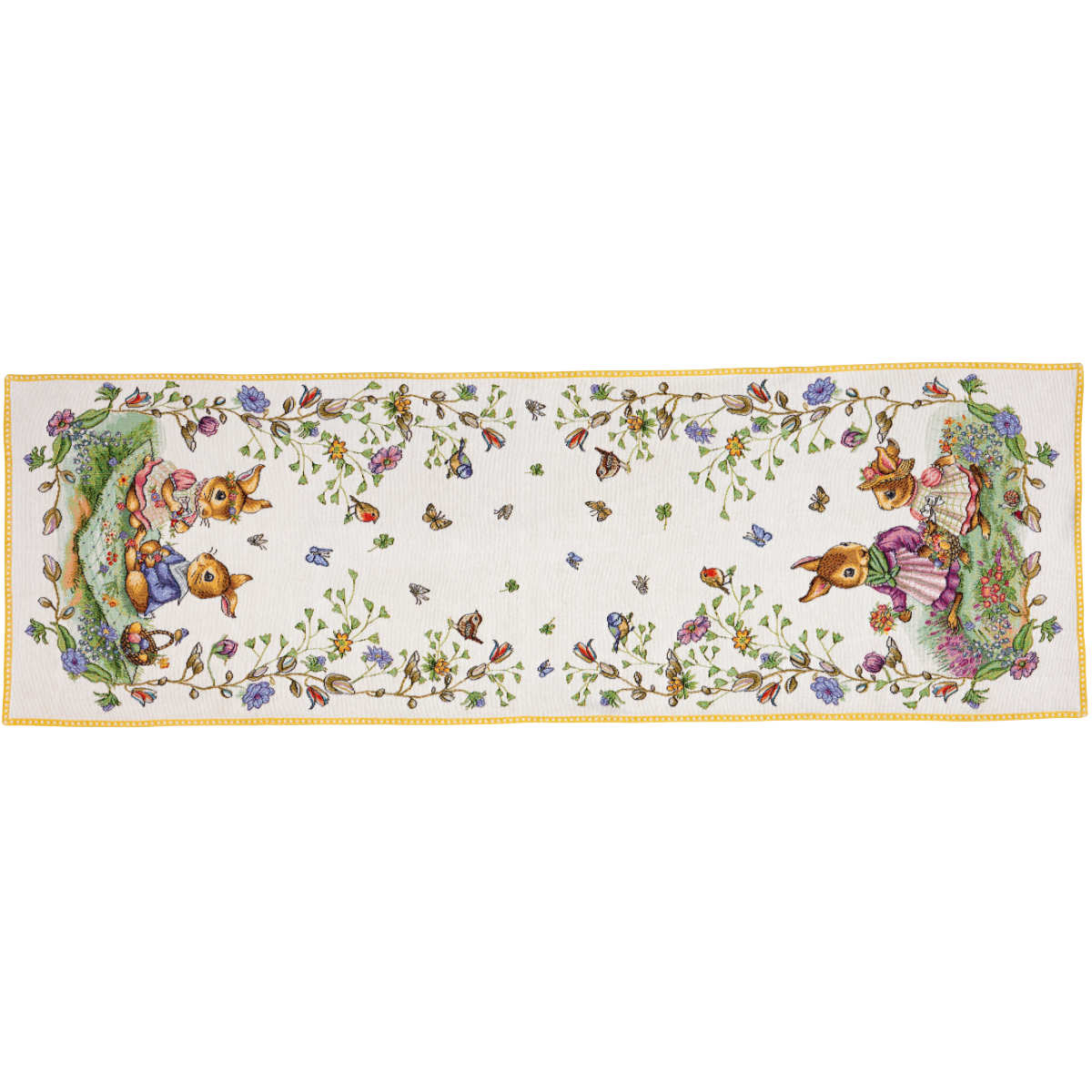 Villeroy & Boch Spring Fantasy Läufer XL Gobelin Picknick - 70% Baumwolle 30% Polyester 49x143 cm