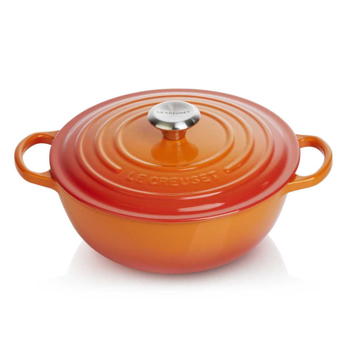 Le Creuset Gusseisen Spezialbräter La Marmite Signature ofenrot d: 32 cm / 7,0 L