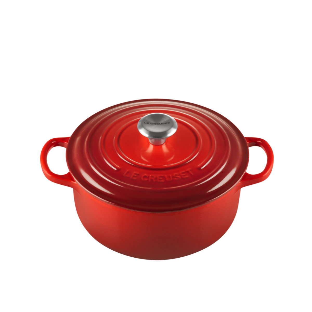 Le Creuset Bräter Signature rund Bräter kirschrot 20 cm