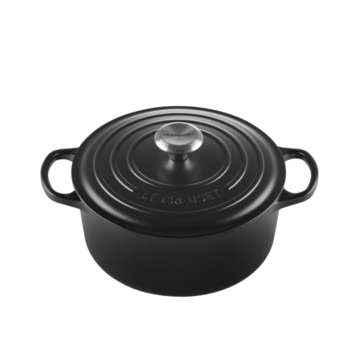 Le Creuset Bräter Signature rund Bräter rund schwarz 24 cm