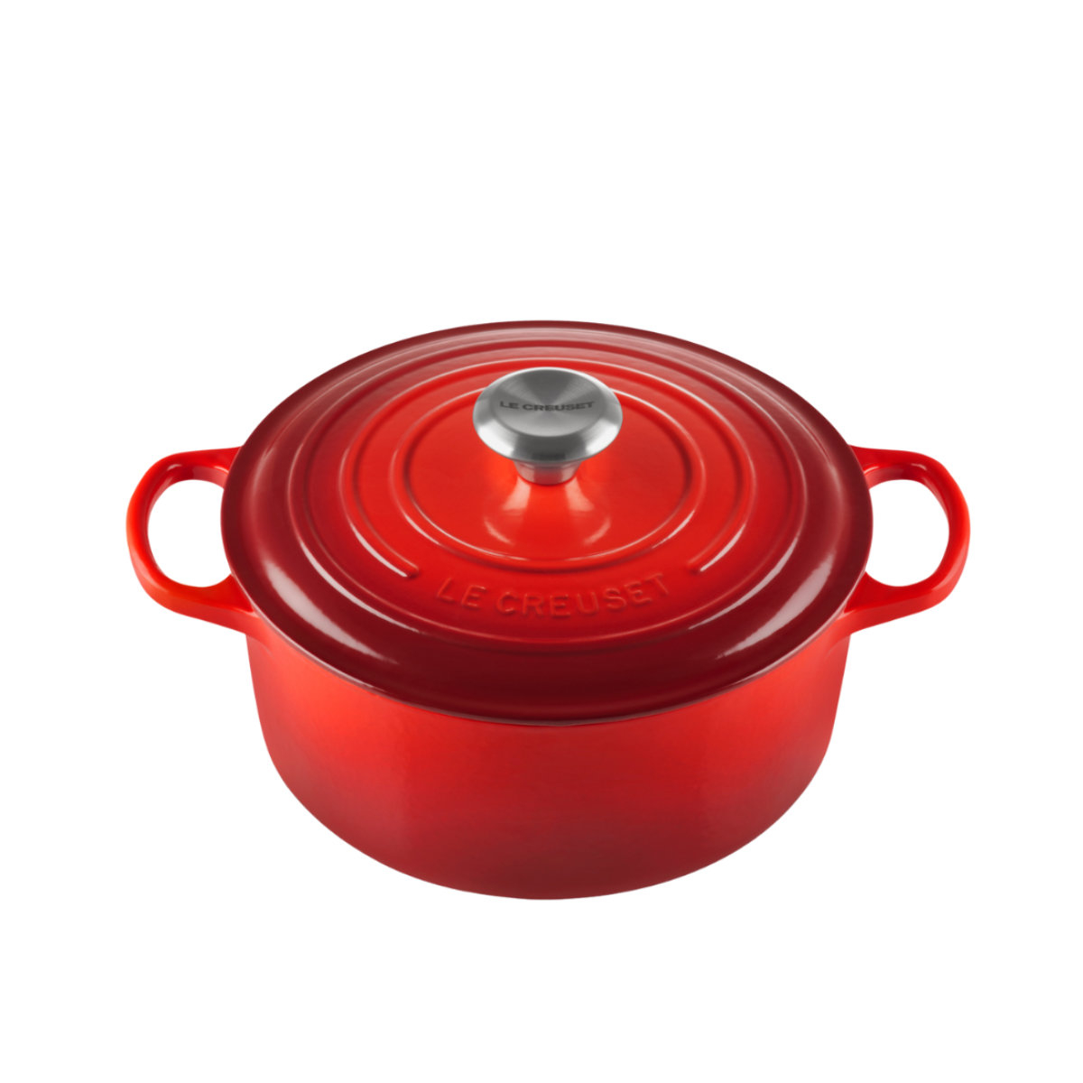 Le Creuset Bräter Signature rund Bräter rund kirschrot 24 cm