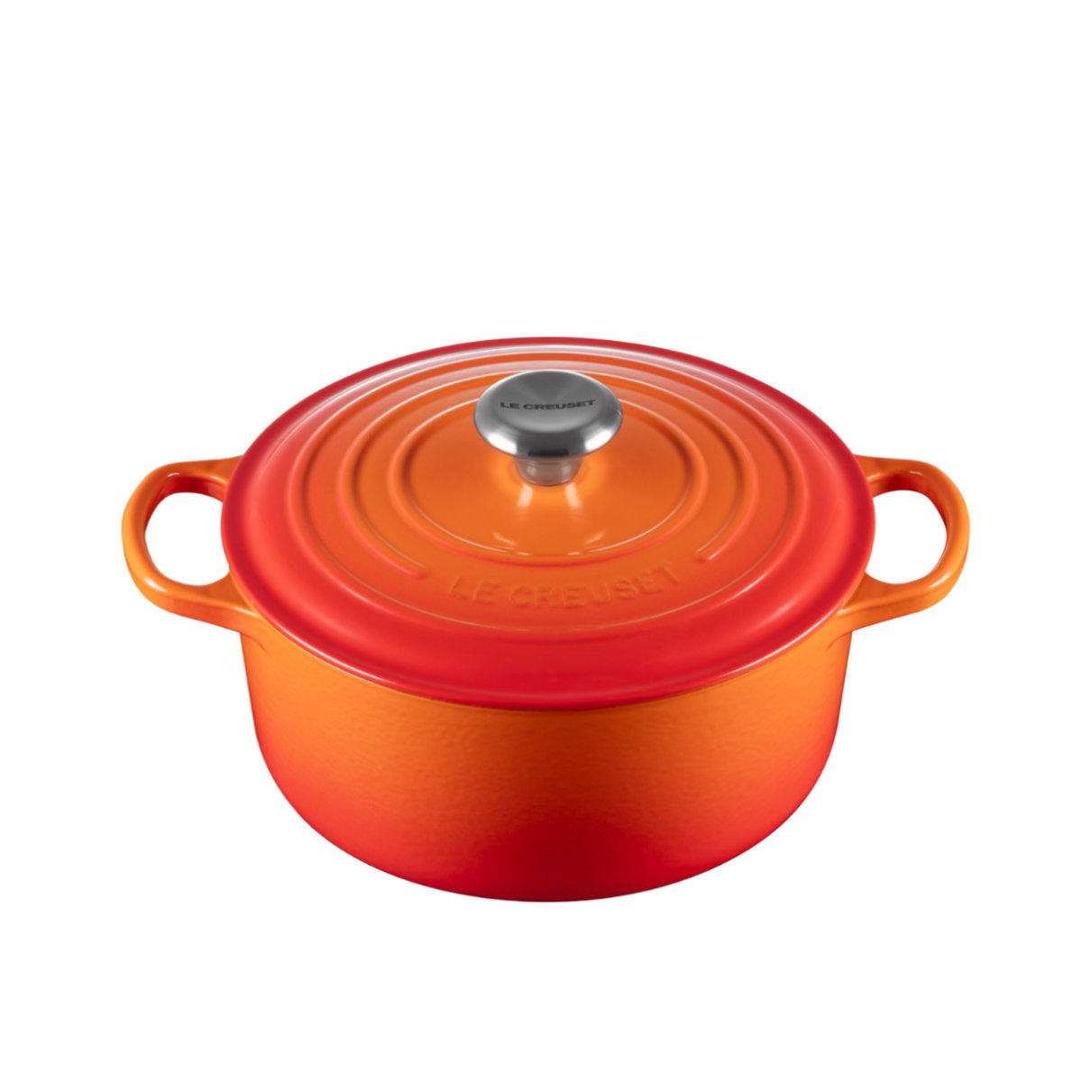 Le Creuset Bräter Signature rund Bräter rund ofenrot 24 cm