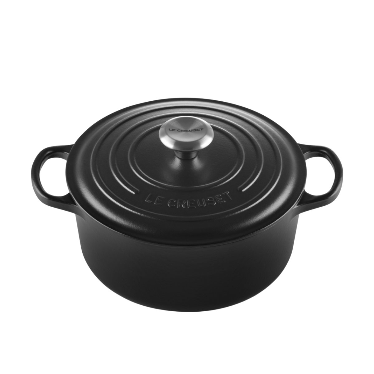 Le Creuset Bräter Signature rund Bräter rund schwarz 26 cm