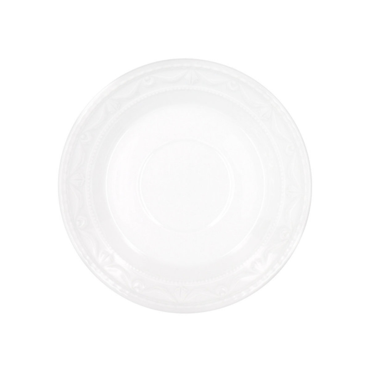 KPM Kurland Weiß Mokka Untertasse 12,5 cm
