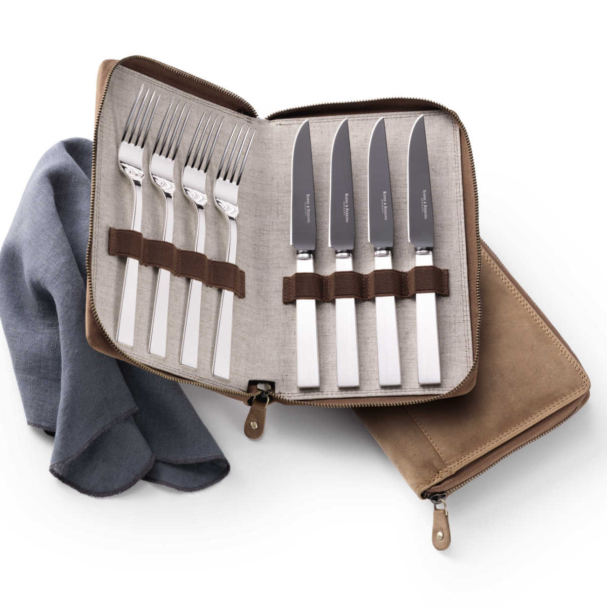 Robbe & Berking Riva 150g Grill set Frozen Black 8 pieces