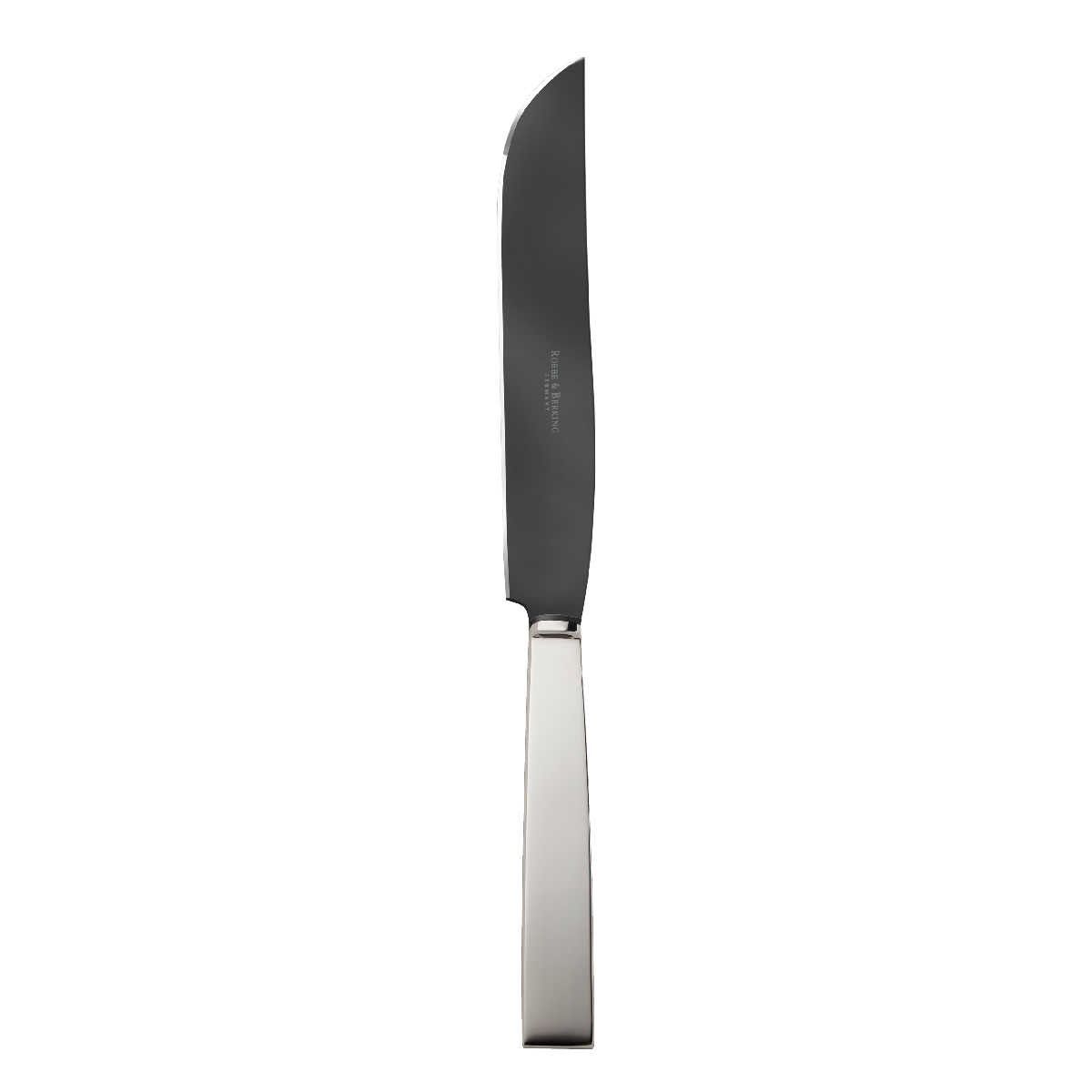 Robbe & Berking Riva - 925 Sterling Silver Carving Knife Frozen Black 318 mm