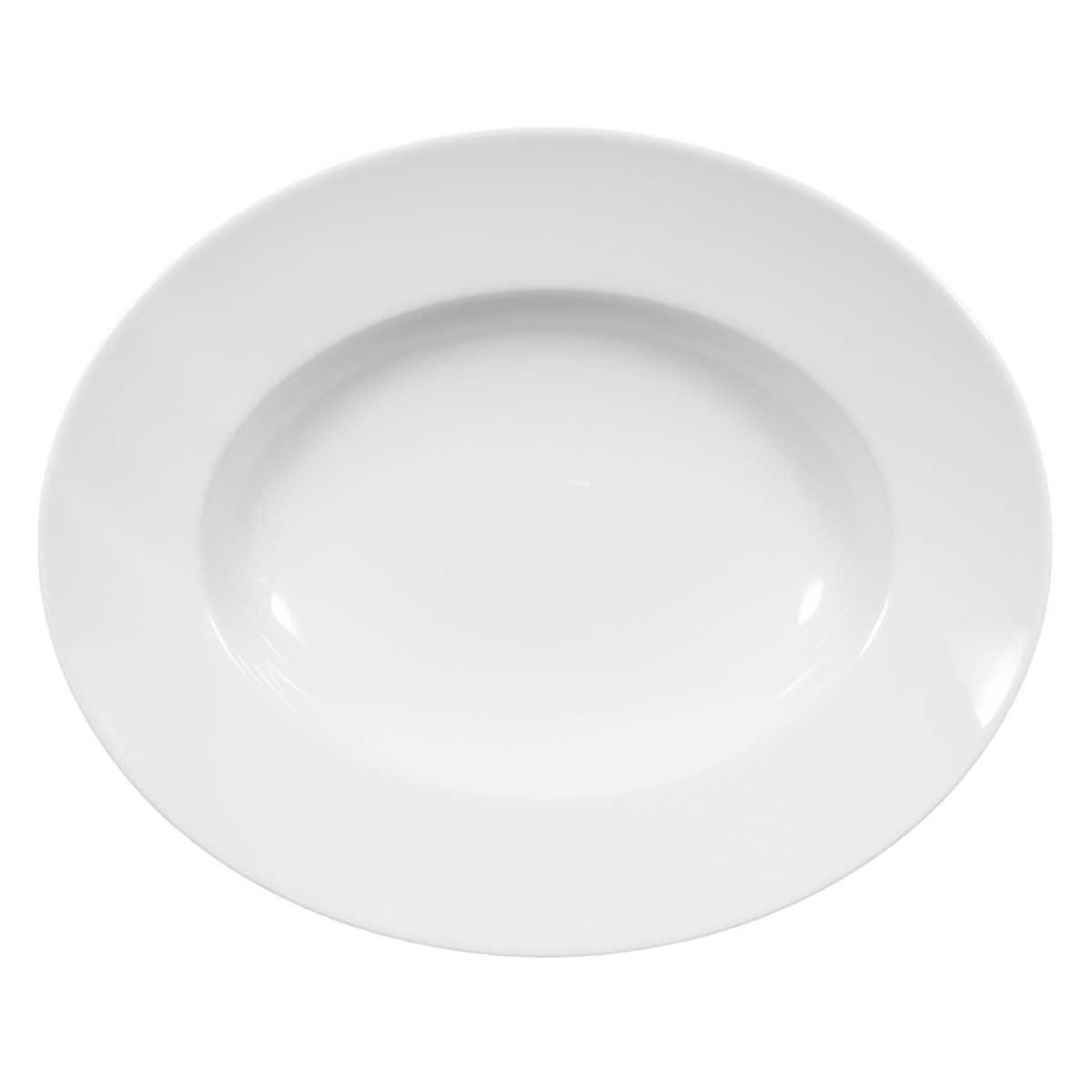 Seltmann Weiden Lukullus Weiß Oval pasta plate 32x26 cm