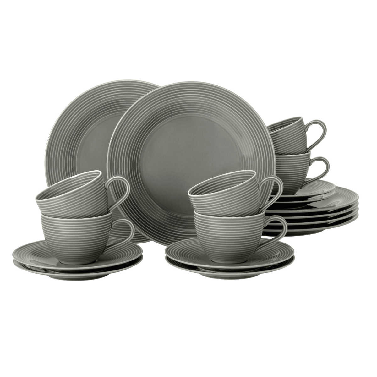 Seltmann Weiden Beat Perlgrau Kaffeeservice 18-tlg. Beat Perlgrau 001.751396