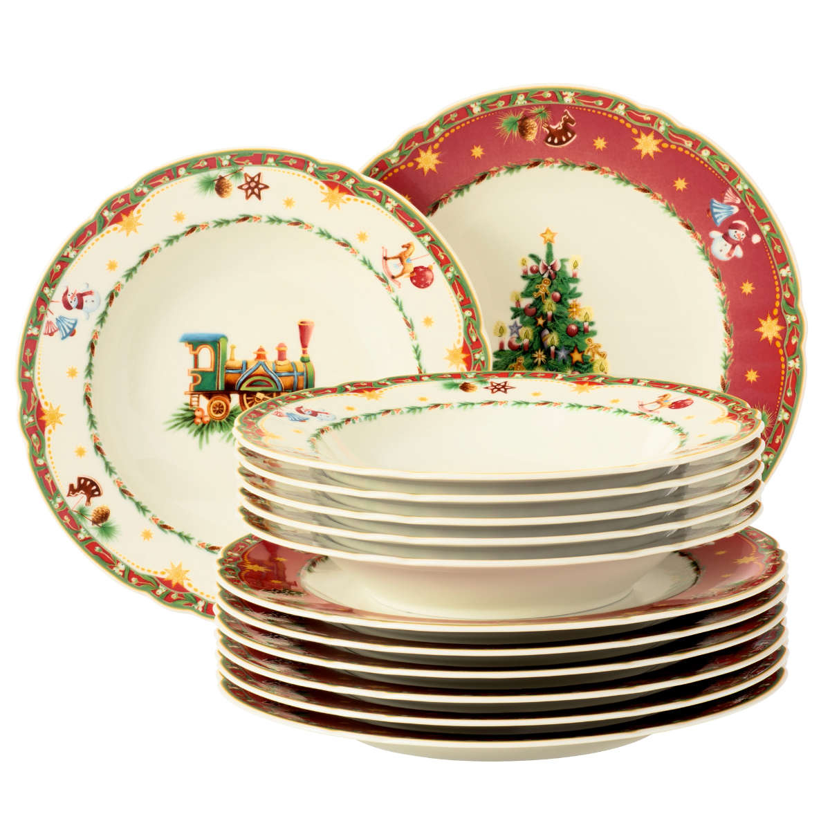 Seltmann Weiden Marie-Luise Weihnachtsnostalgie Tafelservice 12-tlg. Marie-Luise Weihnachtsnostalgie 001.756797