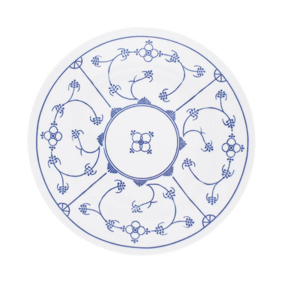 Kahla Blau Saks - Indisch Blau - Strohblumenmuster Dinner plate 23.5 cm