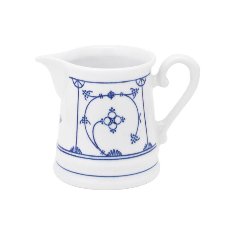 Kahla Blau Saks - Indisch Blau - Stohblumenmuster Milchkännchen 0,25 L