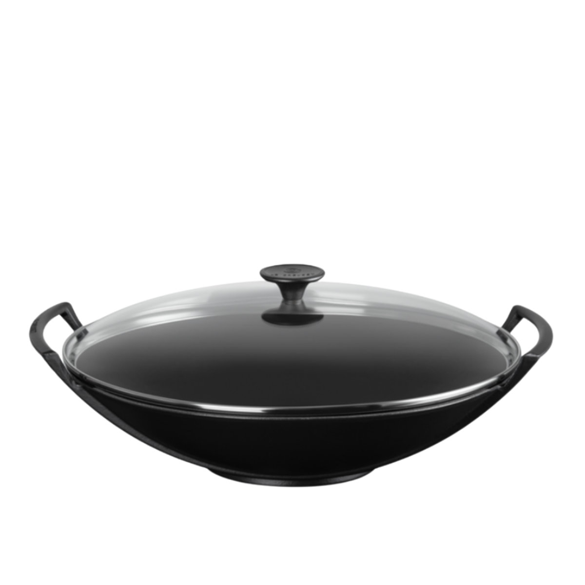 Le Creuset Woks Wok mit Glasdeckel Schwarz 36 cm