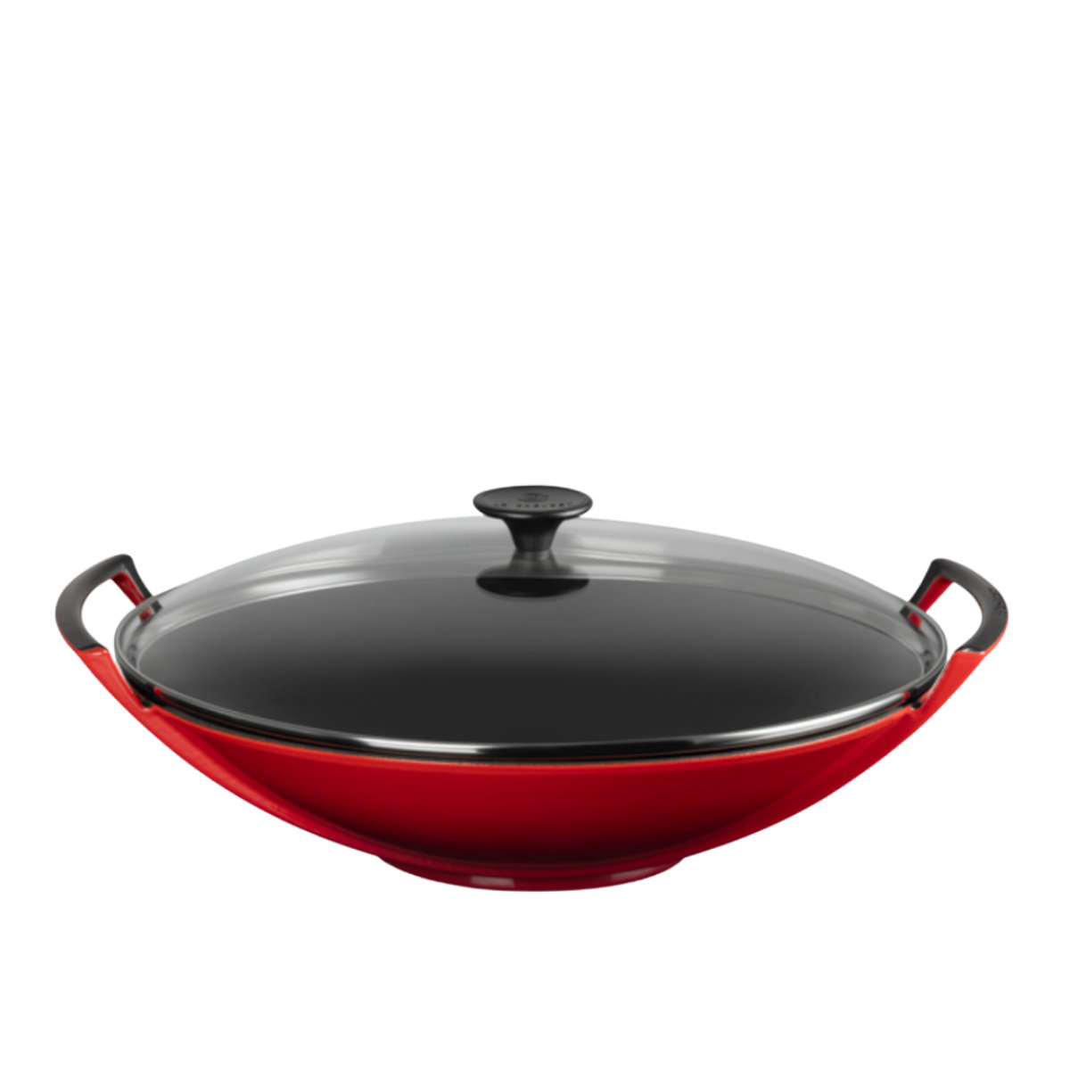 Le Creuset Woks Wok mit Glasdeckel Kirschrot 36 cm