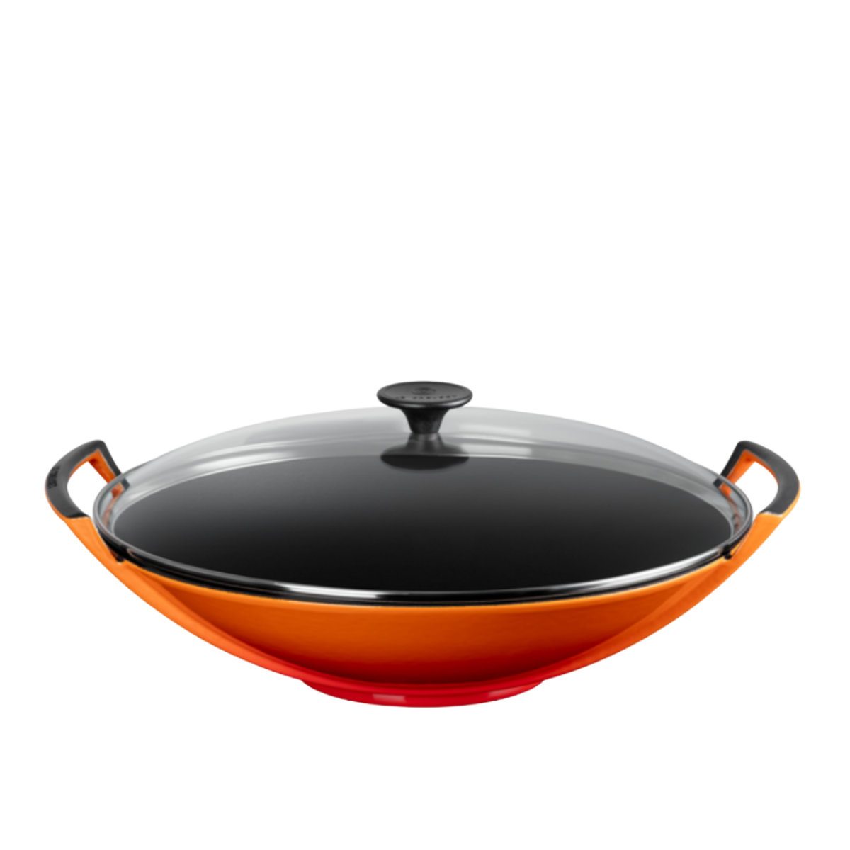 Le Creuset Woks Wok mit Glasdeckel Ofenrot 36 cm