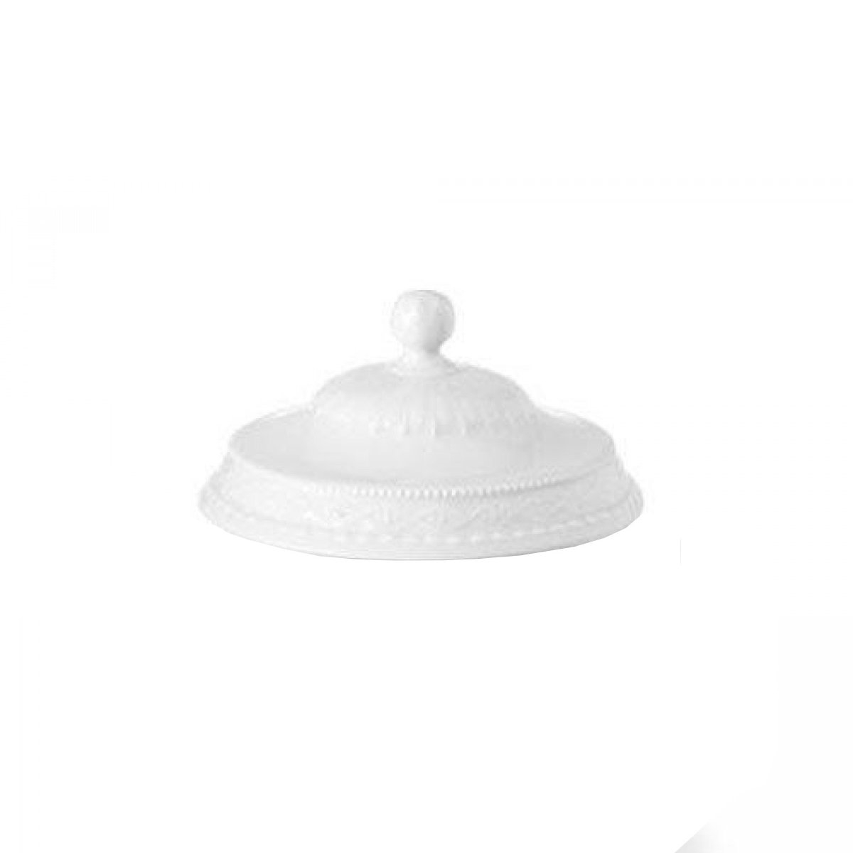 KPM Berlin Kurland Weiß Lid for soup cup