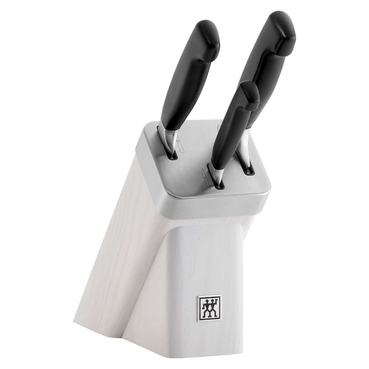 Zwilling Vier Sterne Messerblock weiß selbstschärfend Set 4-tlg.