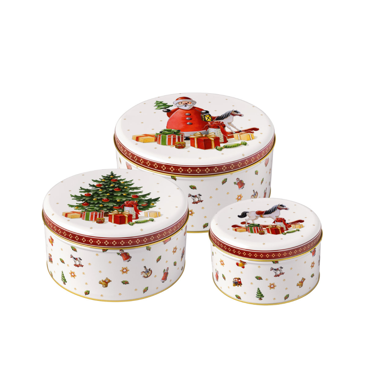 Villeroy & Boch Winter Collage Accessoires Keksdosen Set 3-tlg. Winter Collage Accessoires 3593910089