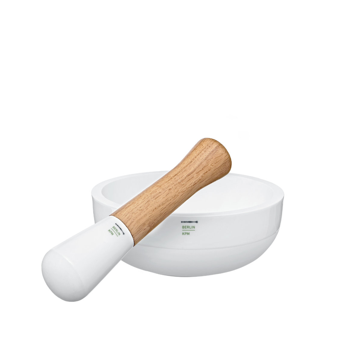 KPM Berlin LAB Weiß Mortar + pestle set 2-piece