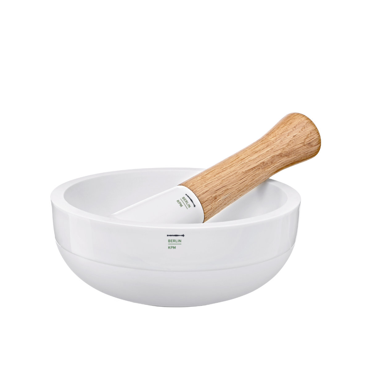 KPM Berlin LAB Weiß Mortar and pestle set, 2-piece