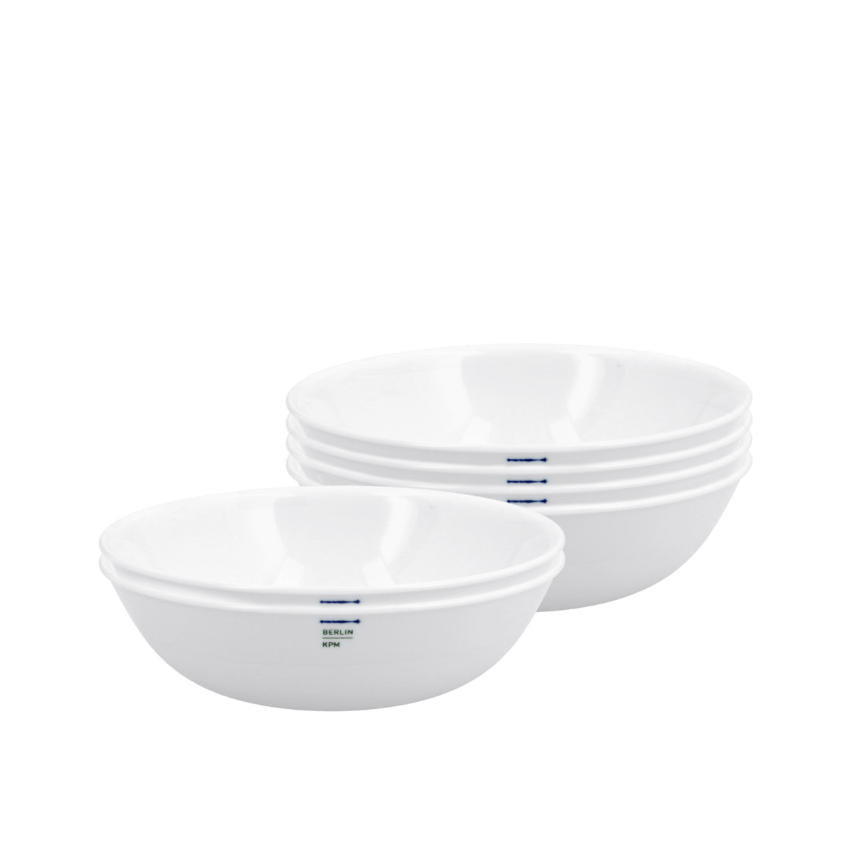 KPM Berlin LAB Weiß Bowl Set, 6 pieces