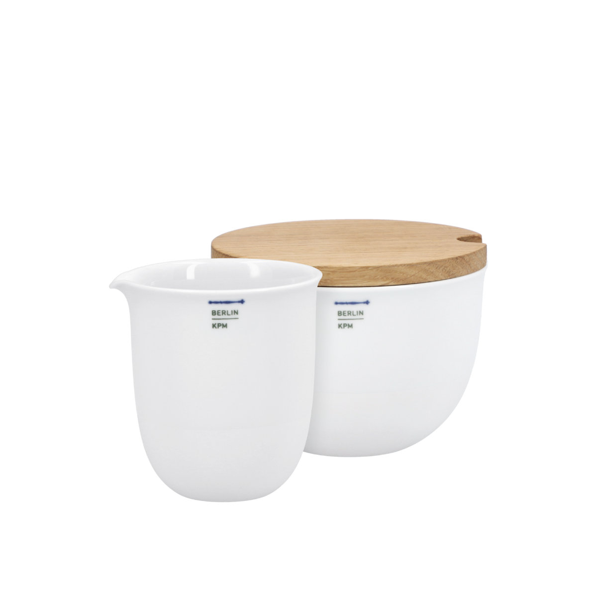 KPM Berlin LAB Weiß Sugar Bowl + Creamer Set 2-piece