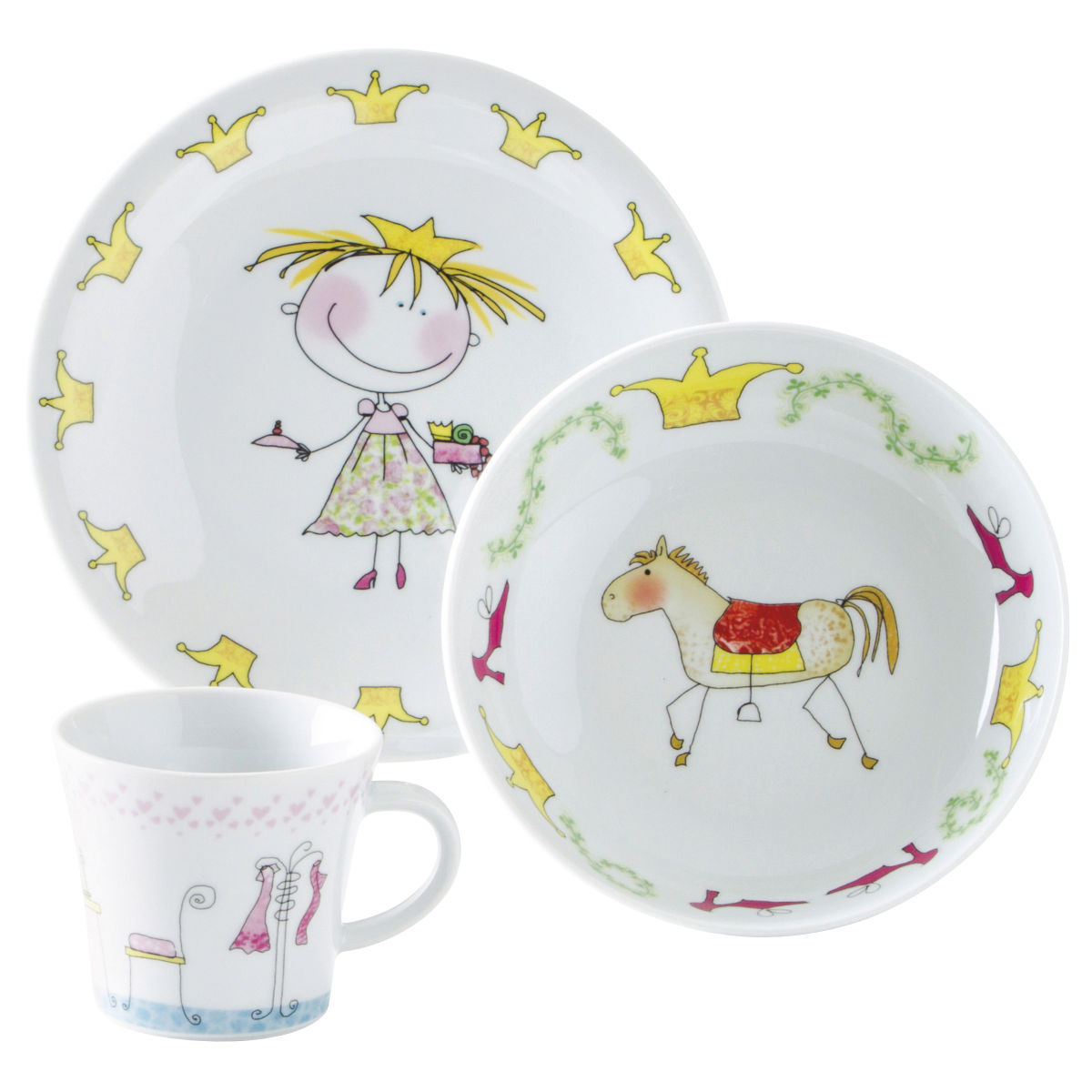 Kahla Kids Children's set Fairy tale princess 3 pieces