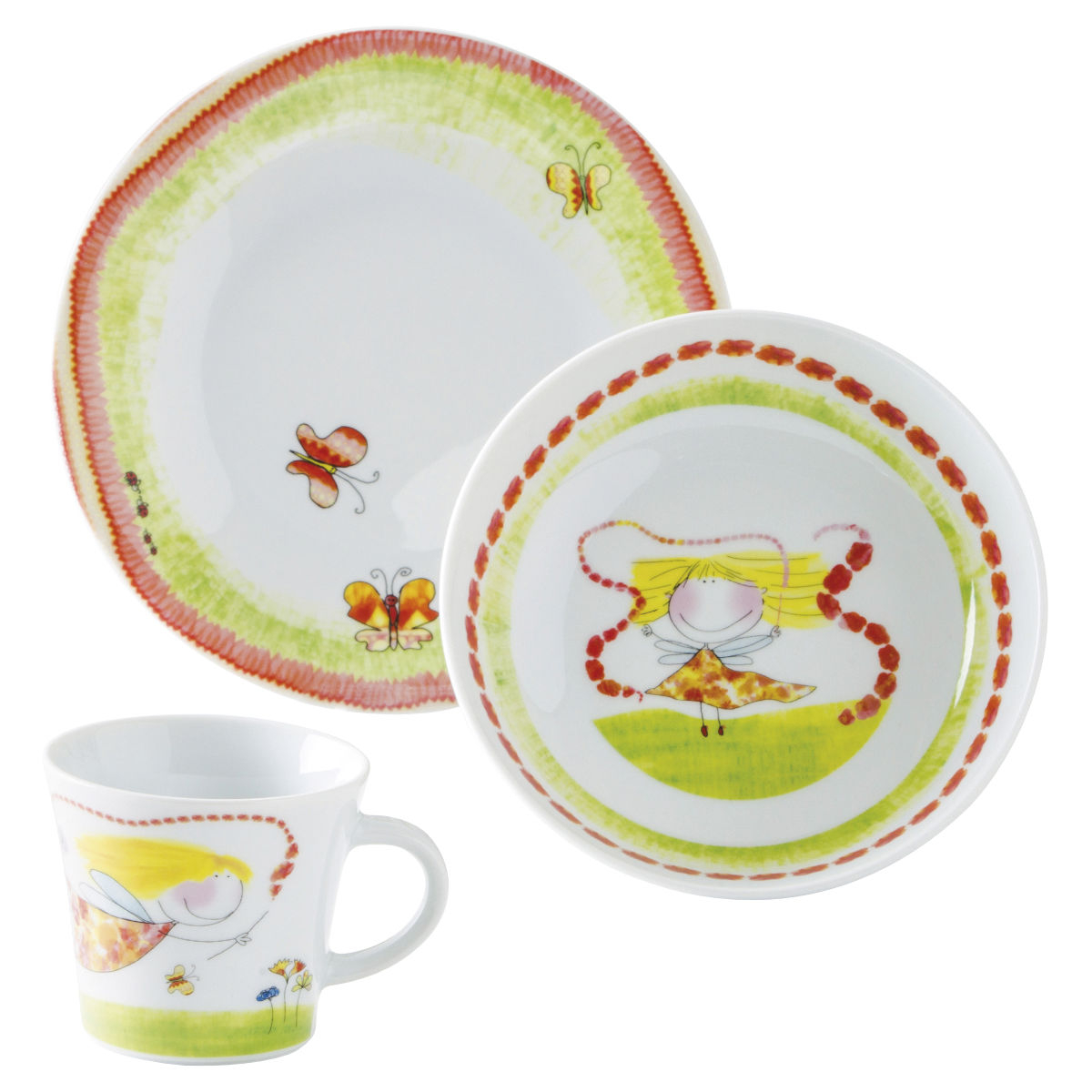 Kahla Kids Children's set Flower Fairy 3 pieces