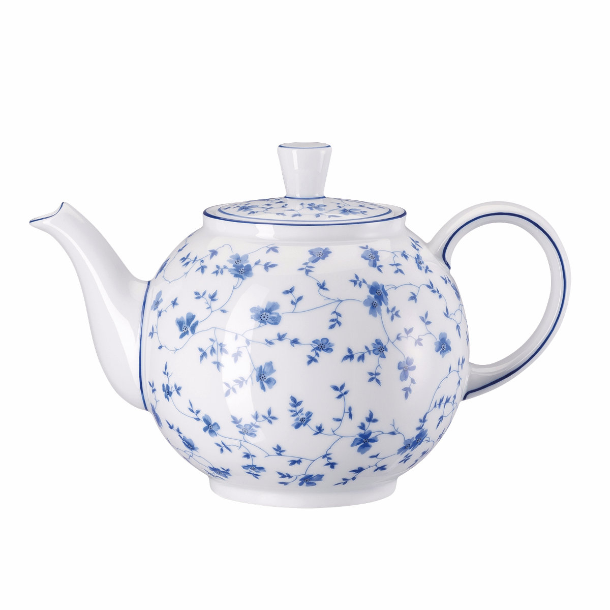 Rosenthal Form 1382 Blaublüten Teekanne 6 Personen 1,20 L