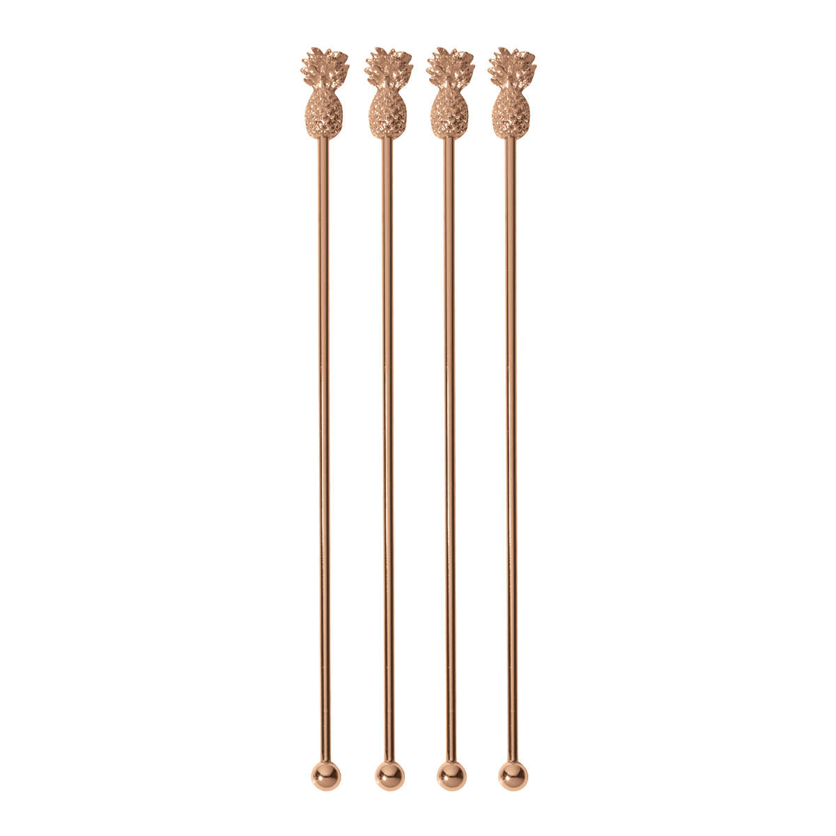 Sambonet Paderno Bar Utensils Pineapple Cocktail Stirrer Set 4 pcs 18.5 cm