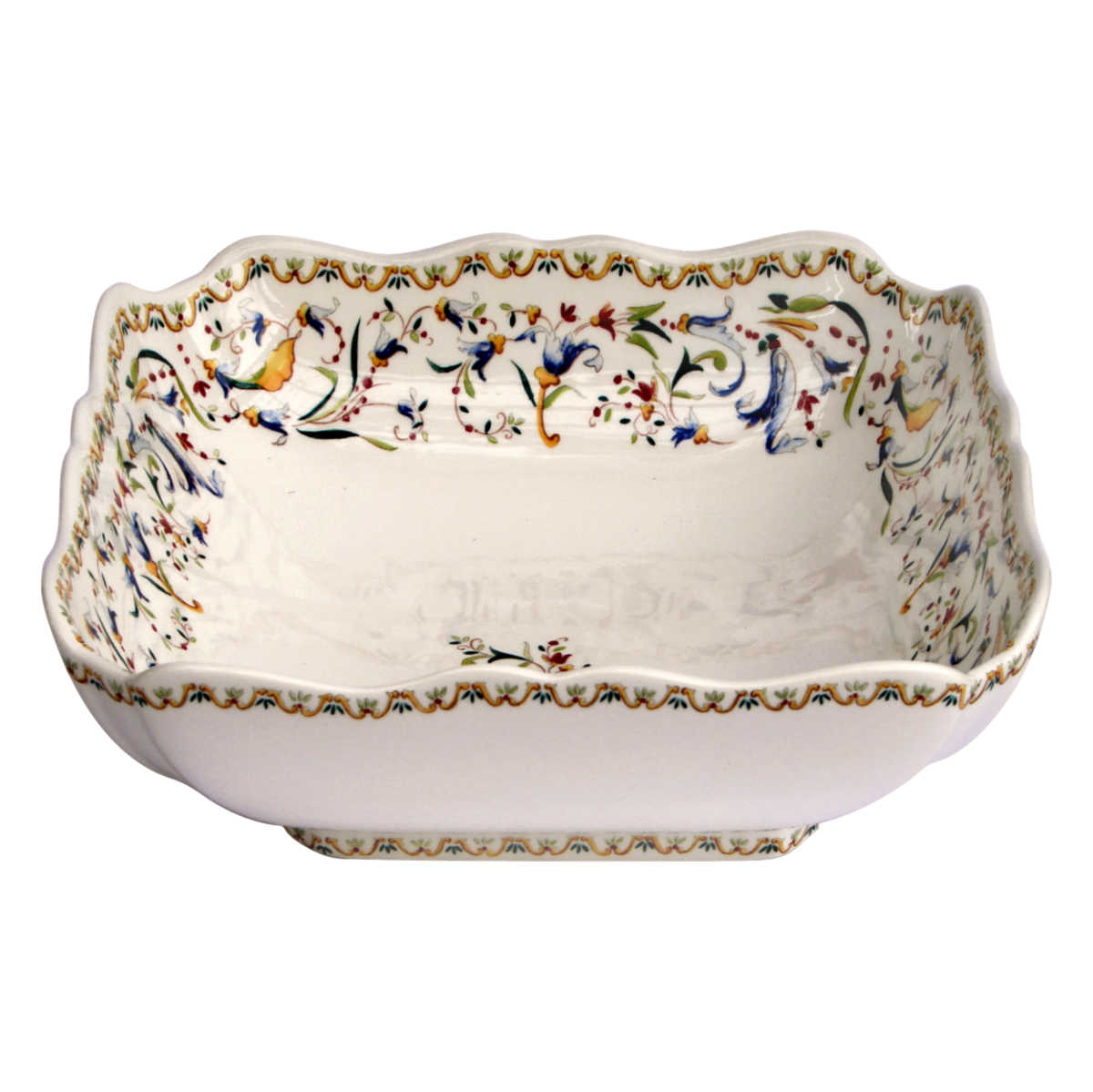 Gien Fayencerie Toscana Квадратная салатная миска 24 x 24 см