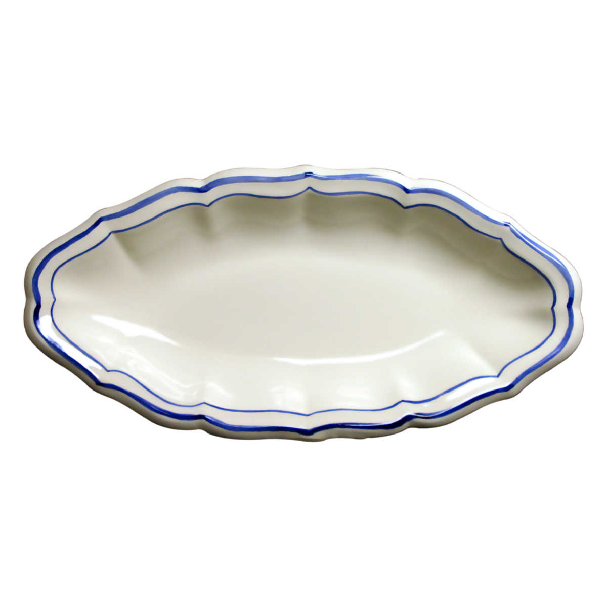 Gien Fayencerie Gien 'Filets Bleus' Beilage 26,5 x 13,2 cm Filets Bleus 1540CRAV22