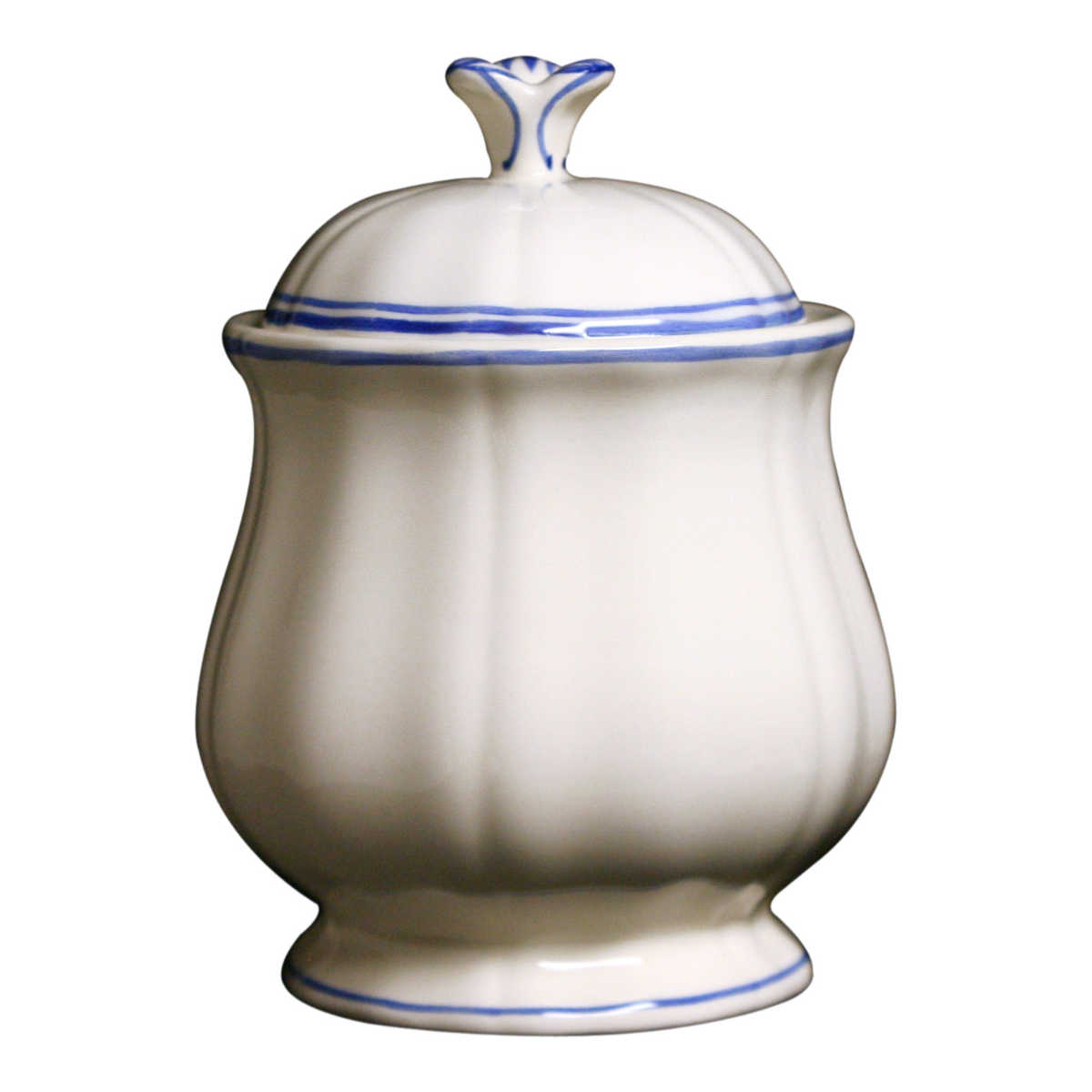 Gien Fayencerie Filets Bleus Sugar bowl 0.30 l