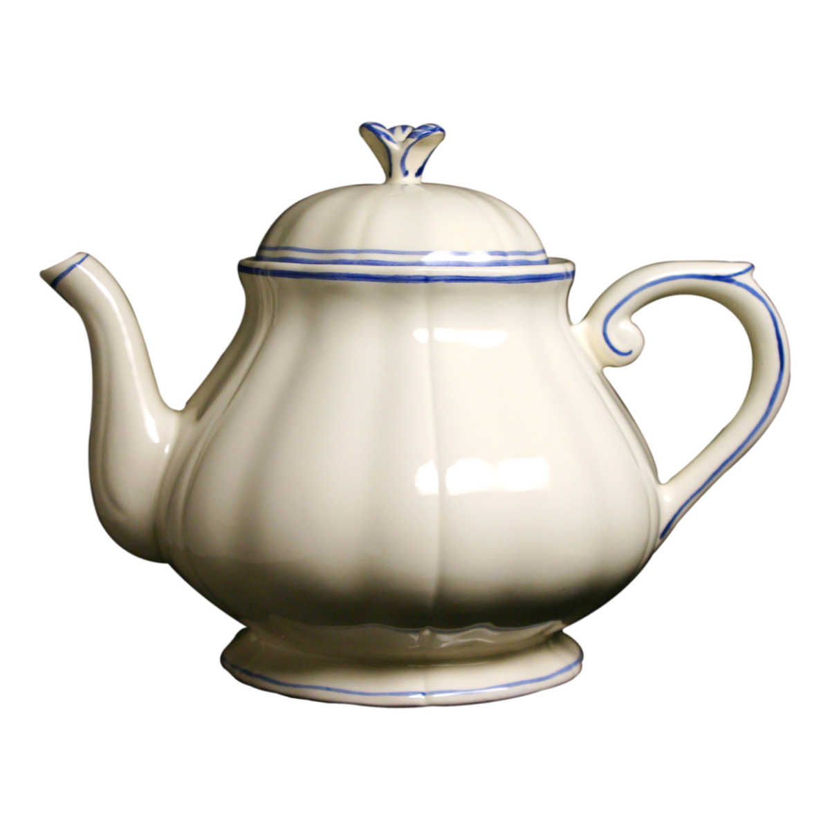 Gien Fayencerie Filets Bleus 1.25 l teapot